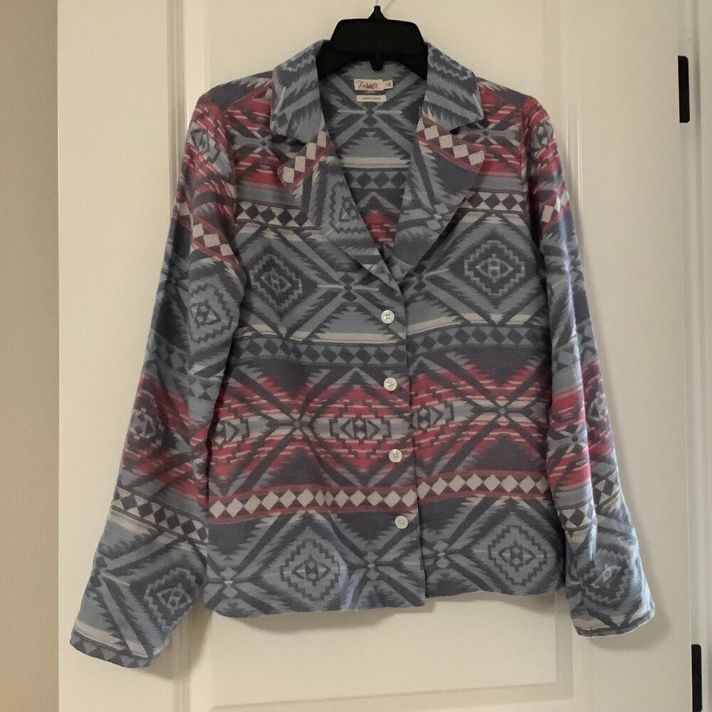 Faherty Jacket, Blue & Pink, size small NWOT